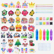 Kids DIY Beaded Painting Craft Kit, Develops Hands-On Ability, Color Matching Skills, Parent-Child Interactive Toy - Beaded Stickers - View 7