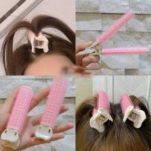 Slouchy Air Bangs Curler, Root Styling Fluffy Clip, Self-Adhesive Hair Curler Clip, Slouchy Top Of Head Styling Tool, Women Front Hairline Styling Clip Headpiece, Fluffy Bangs Clip, Air Bangs Clip High Crown Hair Clip, Seamless Hair Clip,Travel,Birthday - Multicolor - View 1