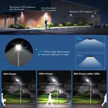 Kasotile Outdoor Waterproof Solar Powered Light, White/Black, 6500K Daylight White High Brightness LED, Wireless Solar Powered, With Remote Control And Motion Sensor, IP65 Weatherproof Rating, Suitable For Yard, Driveway, Garage (Automatic On From Dusk To Dawn), 1 Set - GA1002 - View 6