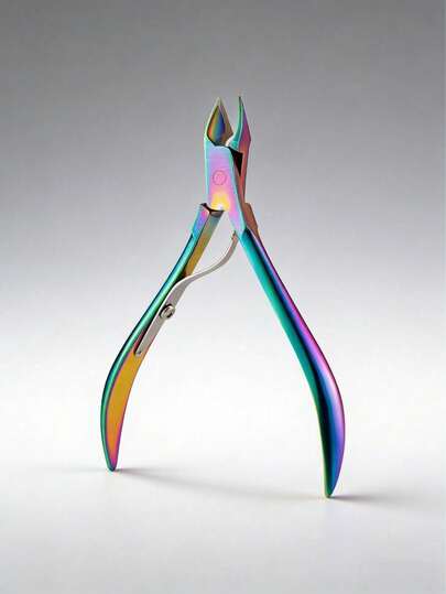 Titanlegie-Nagelhautschere, Farbverlauf Nagelhautschere, Nagelhautentferner, Schneide-Zange, Maniküre-Werkzeug, Edelstahl Nagel- und Fußpflege-Werkzeug