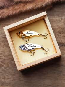 Mồi câu cá khắc tên theo yêu cầu, mồi câu cá thiết kế riêng, quà tặng cho người câu cá, dành tặng bố, chú, chồng, quà tặng câu cá, quà tặng Ngày của Cha - Nhiều màu - Xem 3