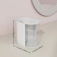 Hộp đựng phụ kiện tóc trẻ em, 1 hộp, 3 tầng/2 tầng xoay để bàn, đa chức năng dùng đựng kẹp tóc, băng đô, dây buộc tóc, trang sức, đồ dùng thủ công DIY, hộp trang sức dễ thương cho bé gái với nhiều ngăn. - Nhiều màu - Xem 14