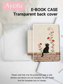 Ayotu 1 件装黑色猫咪刺绣平板电脑保护套和 Kindle 电子阅读器保护套，兼容 iPad Air 8 (M4) 2026 (11/13 英寸)、第十代、Air 4/Air 7/9.7 英寸、Galaxy Tab A9 Plus、Kindle（第十一代 - 2024 年发布）（6 英寸）、Kindle Paperwhite 第十二代 2024 年款，时尚简约的节日礼物 - 彩色 - 查看 8