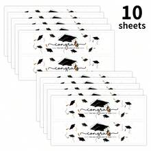 20pcs/10sheets 2026 Graduation Celebration Water Bottle Labels, 2026 Graduate Congratulations Water Bottle Stickers, Water Bottle Packaging Labels, Graduation Party Decoration Supplies - Multicolor - View 10