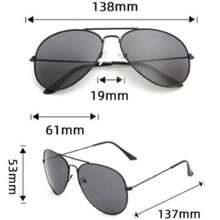 1 pièce Lunettes de protection de mode classique Aviateur, convenant aux hommes et aux femmes, lunettes de conduite élégantes pour l'extérieur - Multicolore - Voir 7