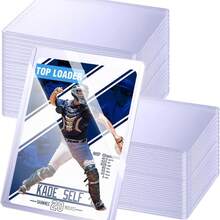30 Pcs Of Topload Cards, Hard Card Sleeves, 3 X 4 Inches (Approximately 7.6 X 10.2 Centimeters) Card Sleeves Made Of Hard Plastic, Used For Trading Cards, Hard Card Protective Sleeves, Suitable For MTG, Baseball, Sports - Multicolor - View 1