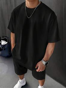 Big And Tall Men, Plus Size Breathable Quick Dry Heavyweight T Shirt, Casual Daily Office Gym Vacation Essential Comfort Fit, Independence Day Active Top,   For Men - 混合顏色 1 - 查看 9