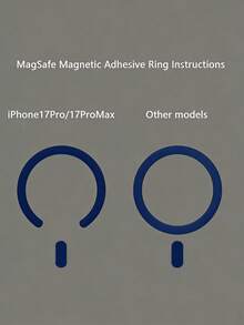 1个豪华磁吸防摔手机壳，兼容 17、15、14、13、12、11、16、17 Pro Max、16 Plus、16 Pro、15 Pro Max，带支架和玻璃镜头保护 - 藍色 - 查看 4