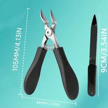 2 Stücke professioneller Nagelknipser-Set, speziell für das Trimmen von dicken Nägeln entwickelt, scharfe und schräg gebogene Zehennagel-Knipser. Geeignet für ältere Menschen mit einwärts wachsenden Nägeln, Fingernagel-Knipser, Nagelknipser mit langem Griff, Nagelknipser und Nageltrimmwerkzeuge zum Entfernen von Hornhaut und Dornen. Unerlässlich für die Nagelpflege - Nagelwerkzeuge - Übersicht 4
