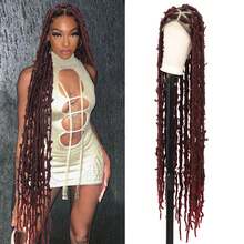48 Inch Full Double Layer Lace Front Braided Wig With Baby Hair, Extra Long Braided Synthetic Wig With Butterfly Lace Front Braid - Multicolor - View 1