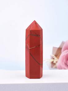 1pc Natural Quartz Crystal Wand, Hexagonal Pointed Healing Stone, Quartz Therapy Decor - Clean Crystal - View 13