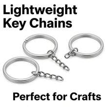 Bộ dụng cụ làm móc khóa 100 món - Bộ đầy đủ bao gồm 50 móc khóa và 50 vòng nối. - Nhiều màu - Xem 1