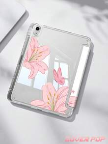 Ốp bảo vệ hình hoa ly, tương thích với iPad Air 4/5 10.9", 7/8/9 10.2", 10 2022 (10.9"), 11 (A16) 2025 (11"), Air 8 (M4) 2026 (11"), tích hợp khe cắm Apple Pencil, cũng tương thích với Samsung Galaxy Tab A9 11", Tab A9 8.7", kiểu dáng dễ thương, thích hợp làm quà tặng cho mùa tựu trường, ngày Valentine, năm mới. - Nhiều màu - Xem 3