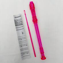 1pc Transparent Colorful 6-Hole/8-Hole Vertical Flute, Student Beginner Practice Instrument, 6-Hole/8-Hole Colored Flute, Craft Music Practice Educational Material - Multicolor - View 17