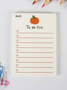 50张自粘便签纸，适用于学习、家庭和办公室计划提醒，可撕取式日程安排表、待办事项清单 - 多色 - 查看 9