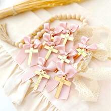 Personalized Acrylic Mirror Cross Tags: Baptism, Naming Ceremony, First Communion, Wedding Favor, Baby Shower, Christening Favor, Customized Tags - Multicolor - View 9