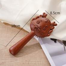 狐狸猫造型檀木发梳防静电气囊梳舒缓头皮气垫便携式按摩梳护发 - 彩色 - 查看 15