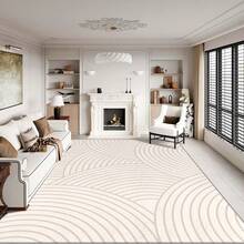 Living Room Carpet, Large Rug In Nordic Style, Korean-Style Warm Bedside Rug, Cozy Corner Under The Stairs Suitable For Game Room, Study, Living Room, Various Sizes Available - 1PC - 查看 5