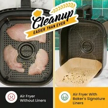 100pcs/50pcs Air Fryer Baking Paper, Food Tray Liner, Baking Mold Paper, Air Fryer Non-Stick Baking Mat, Round Non-Stick Baking Paper - Suitable For Baking, Cooking, Outdoor Grilling. Oven And Baking Tray - Easy To Clean, Healthy Cooking - Ideal Gift For Home Chefs And Baking Enthusiasts, Air Fryer Accessories, Multipurpose Kitchen Supplies, Easy To Clean Material, Mother's Day/Valentine's Day Gift, Home Kitchen, RV Kitchen Essentials - View 10