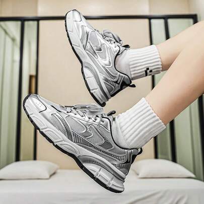 新款男士休闲鞋运动鞋脏鞋厚底厚底运动鞋ins风