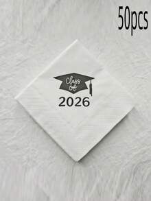 2026 Graduation Napkins, Graduation Party Table Decor, You Did It Graduation Decorative Napkins, Party Supplies - Multicolor - View 9