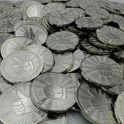 30/50 pezzi Gettoni da gioco arcade in metallo, adatti per giochi retrò, riscatto premi, valuta da collezione - flipper, slot machine e collezionabili di distributori automatici - valuta da collezione per appassionati di giochi