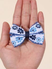 2 chiếc kẹp tóc thêu cho bé gái, kẹp cá sấu bằng satin thêu hoa, phụ kiện tóc cho tuổi teen - Nhiều màu - Xem 4