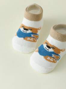 5 đôi tất hoạt hình dễ thương cho bé, tất thoáng khí cho bé sơ sinh, phù hợp mọi mùa. - Nhiều màu - Xem 5