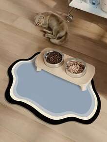 1pc Anti-Slip Pet Mat, Suitable For Cats & Dogs, Quick-Drying & Absorbent, Nordic Style Indoor Floor Mat, Durable Pet Pad With Cute Design - Multicolor - View 16