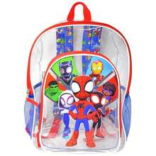 Marvel Fast Forward Spidey & Friends Transparent 16" Backpack, Boys, Kids - Multicolor - View 2