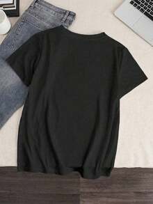 Women T-Shirts - Black - View 2