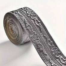 1 pieza 2.3m x 12cm Tira decorativa para zócalo y techo, pegatina de pared autoadhesiva, rodapié impermeable, línea de borde para la parte superior de la pared - A - Ver 12