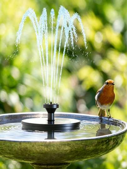 Solar Fountain, 2026 Upgraded Solar Water Fountains With 6 Nozzles, Free Standing Floating Solar Powered Water Fountain Pump For Bird Bath, Garden, Pool, Pond And Outdoor