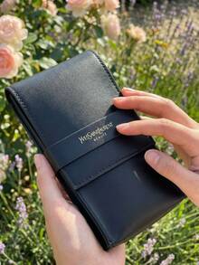 Bộ 5 cọ trang điểm cao cấp  Beaute kèm hộp da PU - Lông tổng hợp cao cấp, thêu logo vàng, bộ dụng cụ trang điểm hoàn chỉnh cho kem nền và tán màu. - màu đen - Xem 6