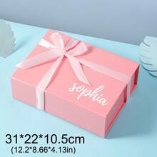 1pc Customized Personalized Magnetic Gift Box, Available In 3 Colors, Can Customize Name And Text, Perfect For Christmas, Parties, Celebrations, And An Unique Gift For Her/Him, Boyfriend, Girlfriend, Best Friend, Suitable For Christmas, Valentine's Day, Birthday, Anniversary, With Printed Pattern ,Travel Organizer - Multicolor - View 15
