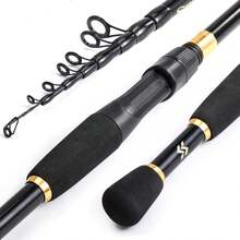 Sougayilang 1.8-2.4m Telescopic Fishing Rods Ultra Light Spinning Casting Carbon Pole Fishing Accessories Lure Weight 10-30g - 紅色旋轉 - 查看 9