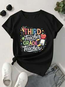 Women T-Shirts - Black - View 2