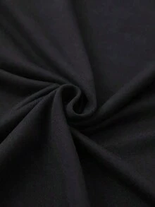 Playera camiseta gráfica dama mujer manga corta cuello redondo básica cómoda fresca ligera moderna juvenil casual estampado frase religiosa tiempo de dios es perfecto letras cristiana corazón - Negro - Ver 3