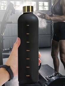 1 pieza Botella de agua portátil - Negro - Ver 4