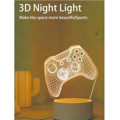 Đèn ngủ hoạt hình 3D - Sử dụng nguồn USB, thích hợp trang trí phòng ngủ và phòng khách, cũng như phòng học, phòng ngủ và quán bar. Thích hợp cho lễ hội, mùa tựu trường, sinh nhật và Ngày của Cha. Một món quà lý tưởng cho game thủ.