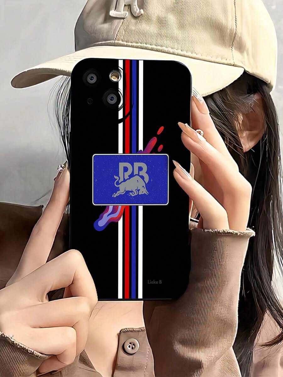 Tema de colores del logotipo de Red Bull Racing.funda de teléfono Fundas compatibles con ,Apple,VIVO,OPPO,,, y Honor.Fabricadas en silicona TPU,ofrecen protección contra golpes y caídas. - Negro - Ver 1