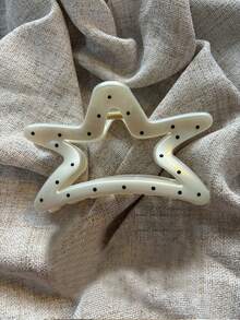 2 Stücke/1 Stück braune Schleife & Polka Punkt Kunststoff Haarclips, 12,5 cm/4,92 Zoll, vielseitig, elegant, minimalistischer Stil, geeignet für Alltag, lässig, Party, Pendeln, Strand, Dutt, Pferdeschwanz, Gesichtswäsche, Make-up, Outfit Accessoire Sommer Haarklammern Strand Klammern Urlaubs Haarklammern - Verschiedenfarbig - Übersicht 4