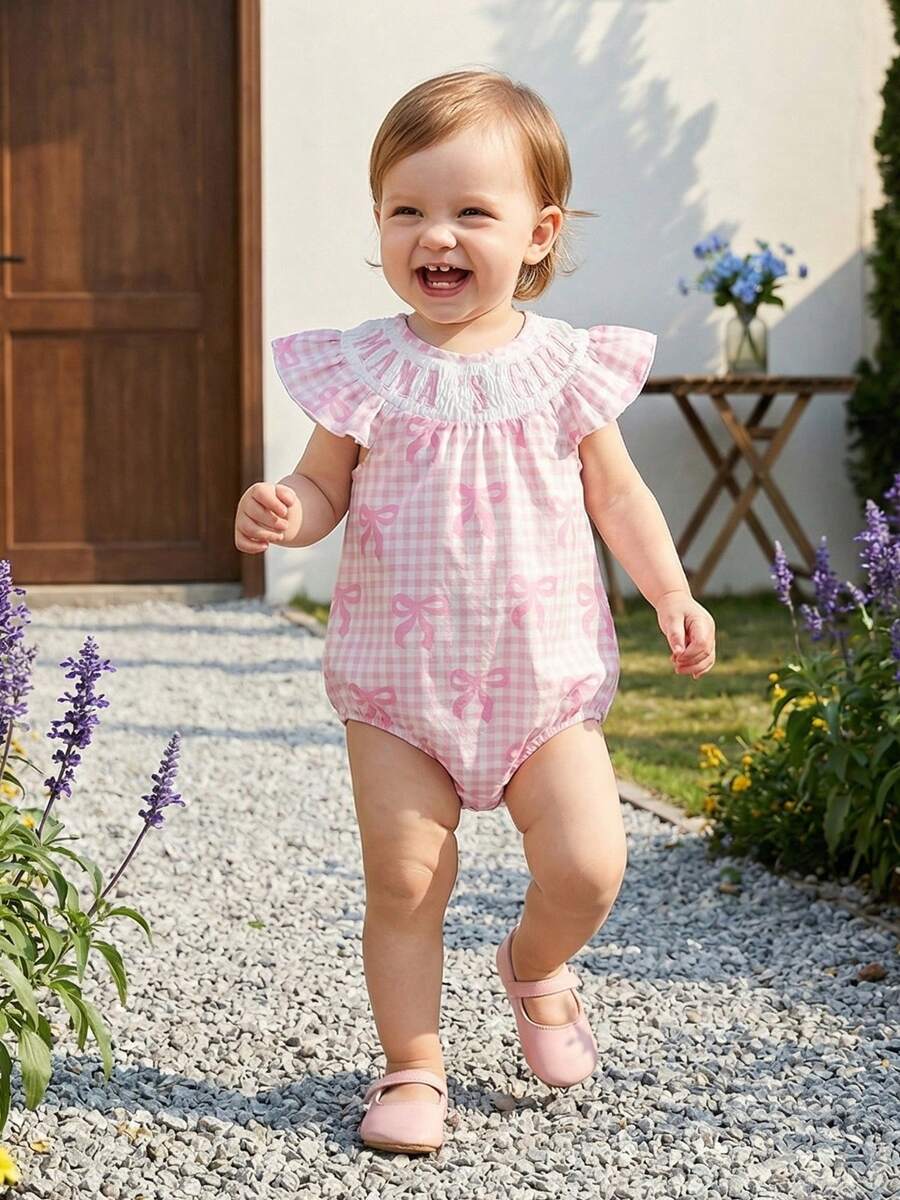 Newborn Baby Rompers - Pink - View 1