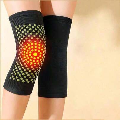 1pc Moxa Self-Heating Knee Pad, Matrix Heat Therapy Knee Protector, Suitable For Keeping Knee Joints Warm In Autumn And Winter, Unisex