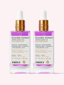 2-Pack Glazed Donut After Shave Oil – Ingrown Hair & Discoloration Treatment – Hydrates And Soothes Razor Burn With Vitamin E, Niacinamide & Hyaluronic Acid – Brightens Uneven Skin Tone On Legs, Underarms & Bikini Line – Toasted Vanilla Glaze Scent - 薰衣草色 - 查看 2