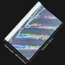 BOPP Holographic Precoated Film 22cm X 5m Clear Star Pattern Waterproof Thermal Laminating Roll Compatible With Laminators For DIY Paper Crafts, Stickers, Card Making, Photo Protection - 22cm X 5m - View 8
