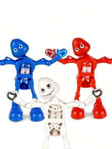Realistic Mechanical Dancing Robot Toy, Interesting Splitting Toy, Creative Clockwork Dancing Splitting Toy, Mini Dancing Robot Clockwork Toy, Swinging Interesting Clockwork Toy, Fun Gift For Holidays - Multicolor - View 9