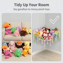Võng lưới đựng thú nhồi bông cỡ lớn, lưới treo góc cho thú nhồi bông, giá trưng bày đồ chơi macrame phong cách Boho, hộp đựng thú nhồi bông cho phòng trẻ em, phòng trẻ sơ sinh. - Nhiều màu - Xem 5