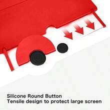 Amplificador de pantalla de 12 pulgadas generación de soporte para teléfono móvil Mmobile Lupa de pantalla para ver películas videos etc. La mejor opción para regalos rojo - Rojo - Ver 7