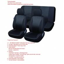 Bộ 4/6 miếng bọc ghế xe hơi giả da kẻ caro, đệm ghế, tương thích với túi khí, phụ kiện ô tô đa năng. - 9112 - Xem 2